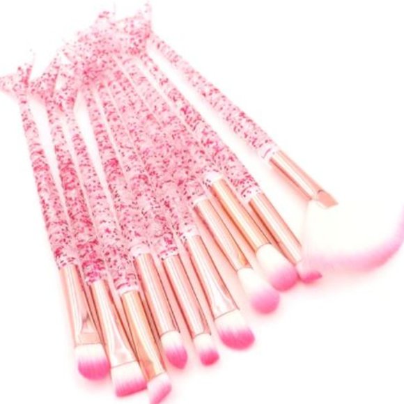 Cute4less2012 Other - 10 Piece Acrylic Mermaid Make Up Brush Set